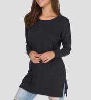 Casual Long Sleeve Dames T-Shirt