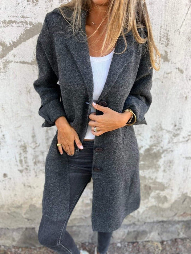 Léonie® - Casual lange najaarsjas