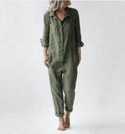 Nova's™ katoenen jumpsuit - Stijlvol en Comfortabel