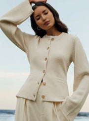 Sofia™ | Cardigan met Knoopsluiting en Elegante Snit