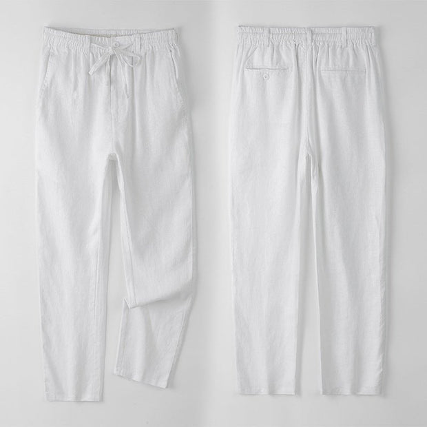 Soleto - Linnen Tailored Fit Chino's