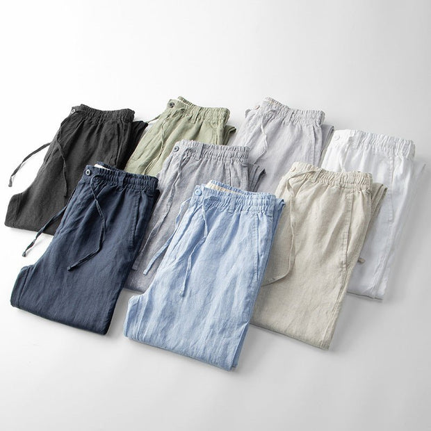 Soleto - Linnen Tailored Fit Chino's
