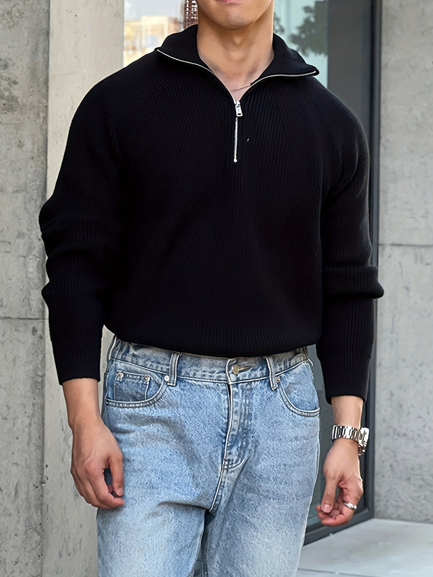 Zipper heren sweater