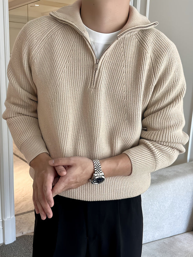 Zipper heren sweater
