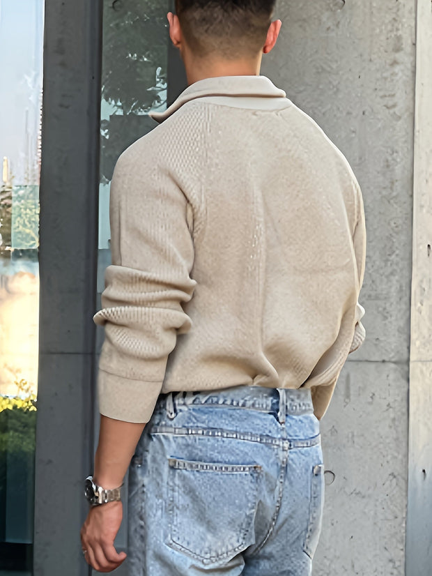 Zipper heren sweater