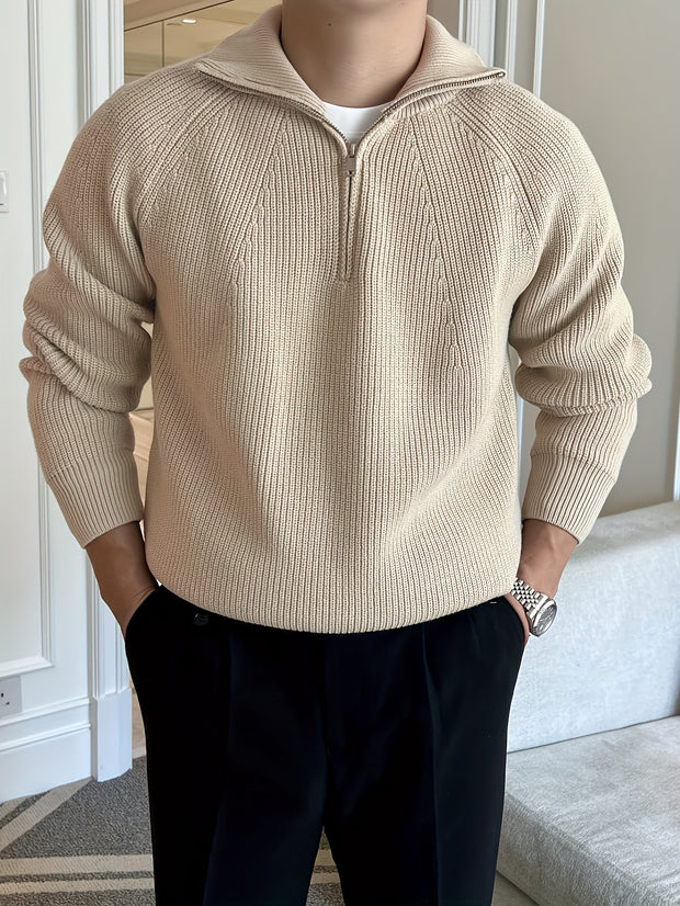 Zipper heren sweater